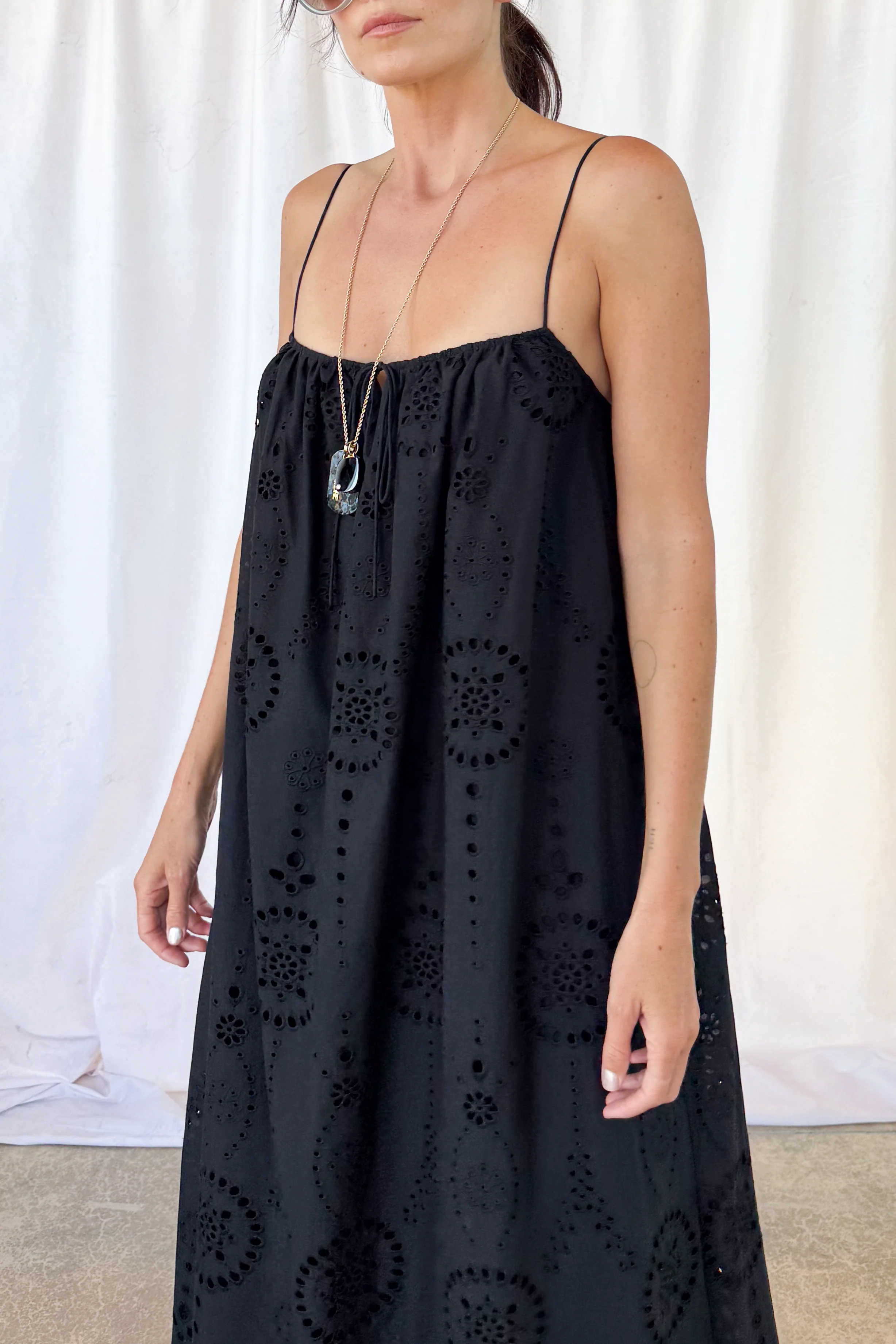 Broderie Midi Dress - Image 10