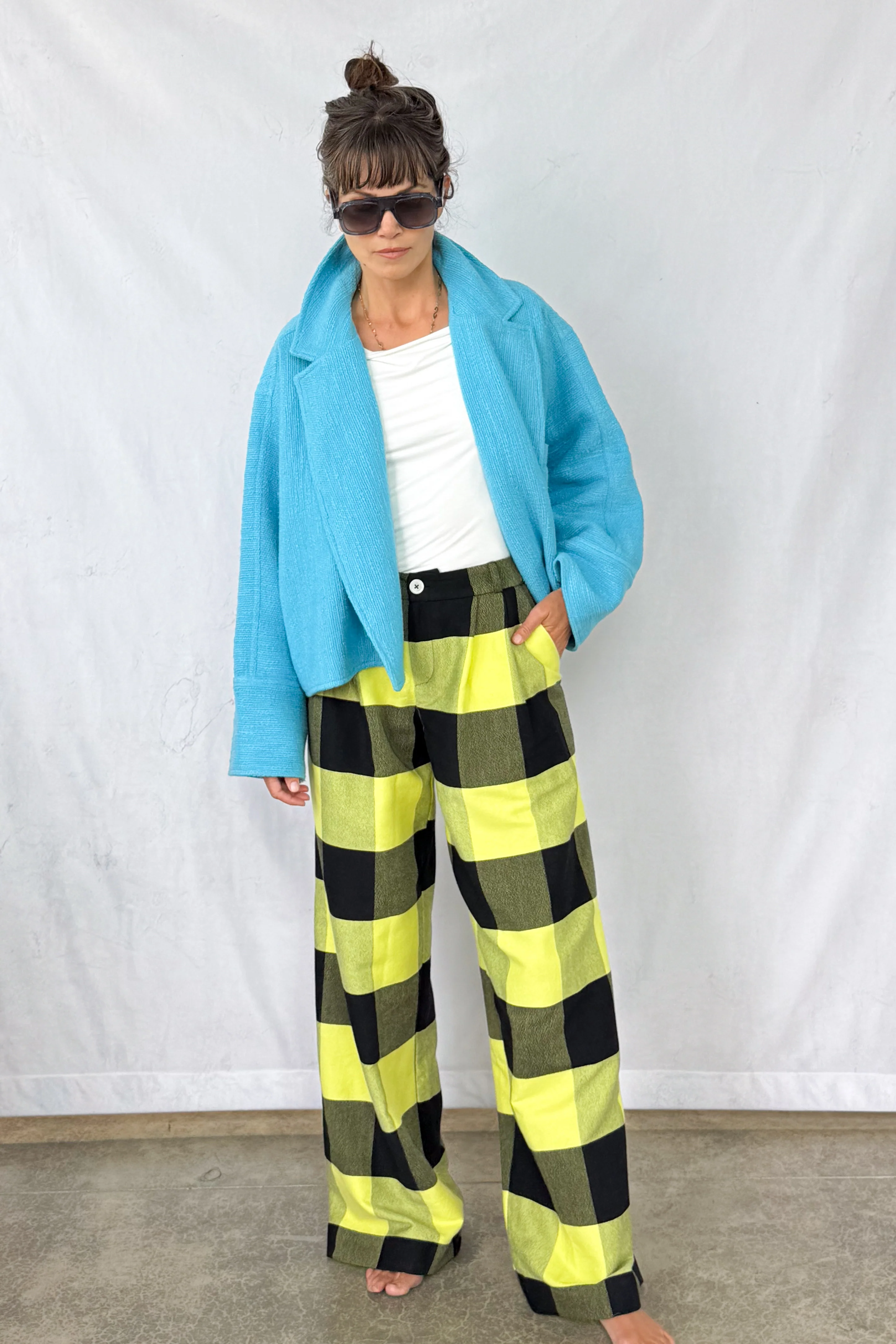 Bumblebee Plaid Trouser - Image 4