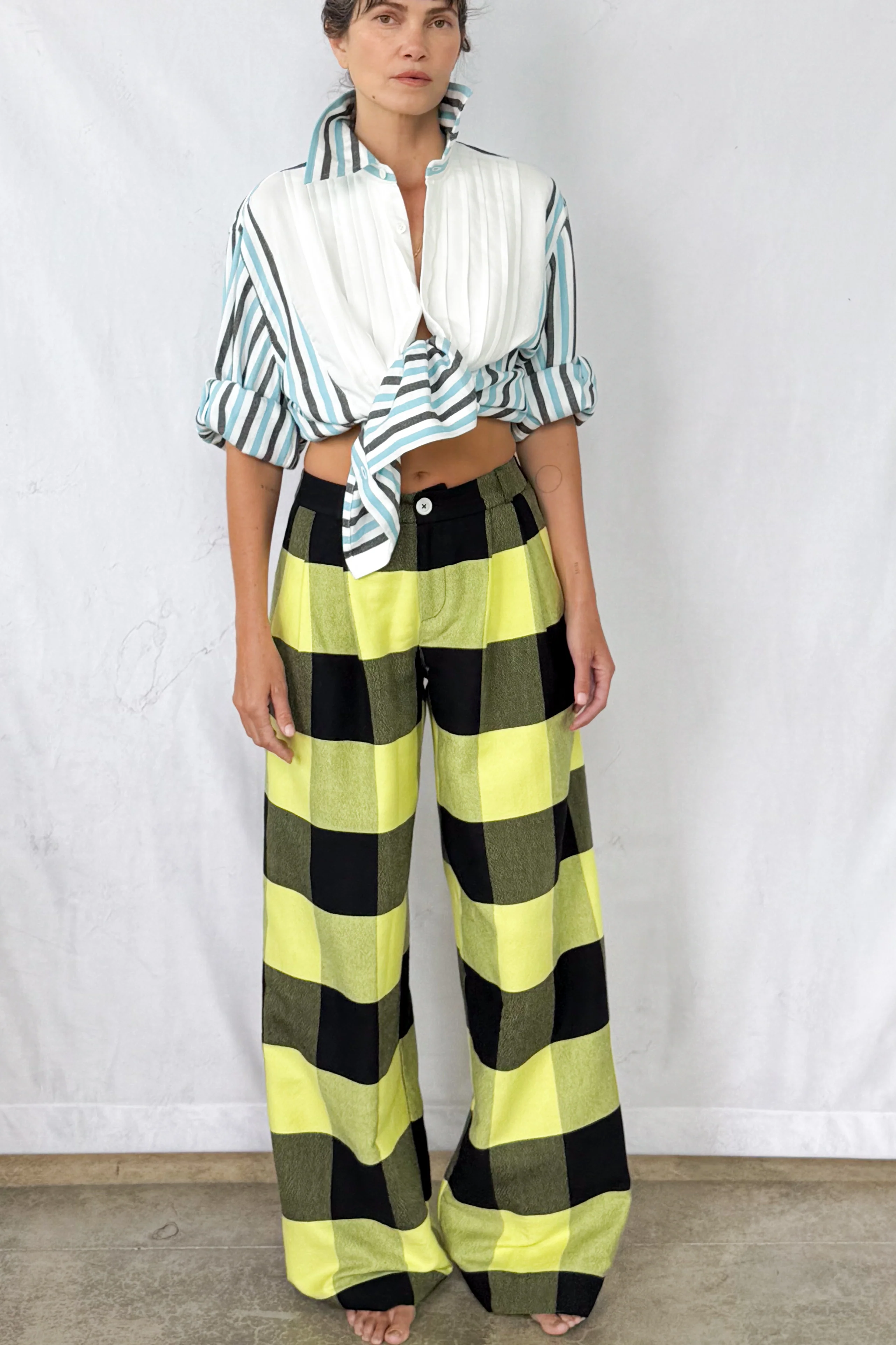 Bumblebee Plaid Trouser - Image 5