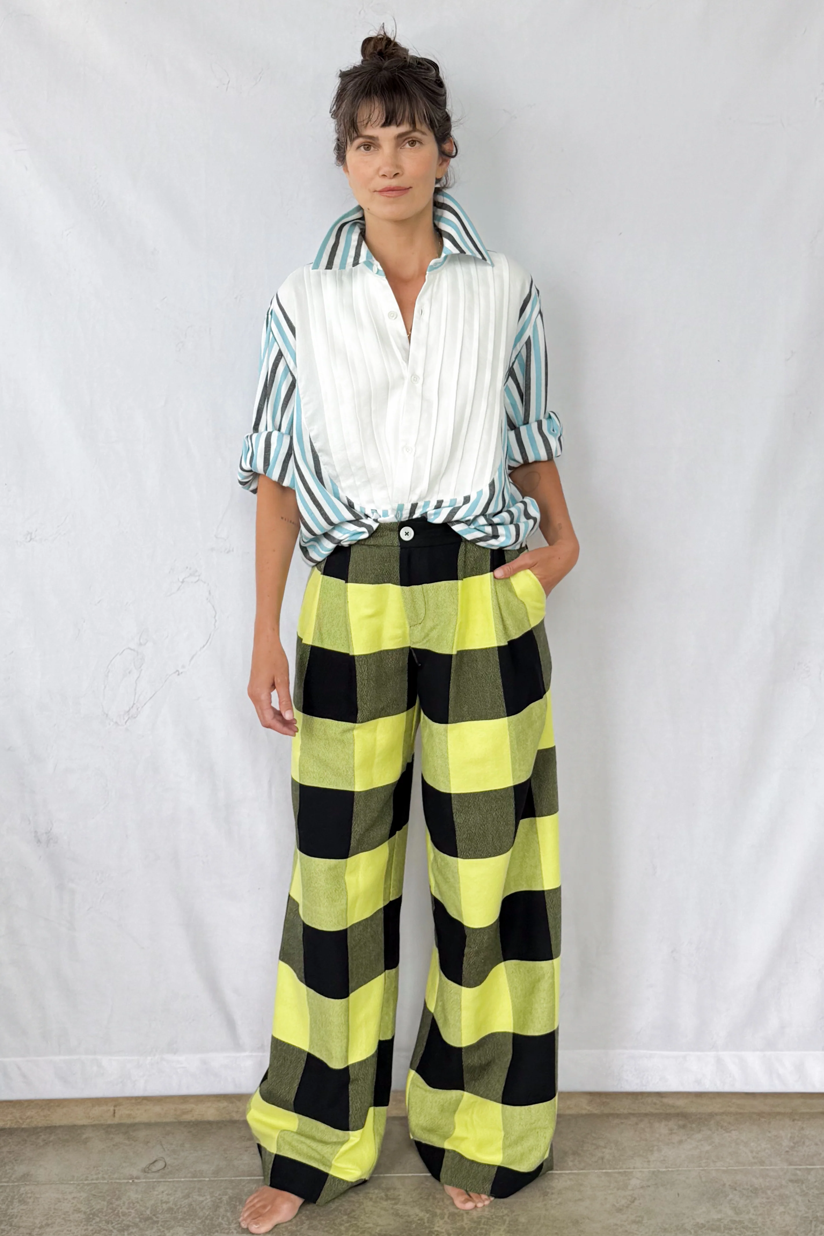 Bumblebee Plaid Trouser - Image 7