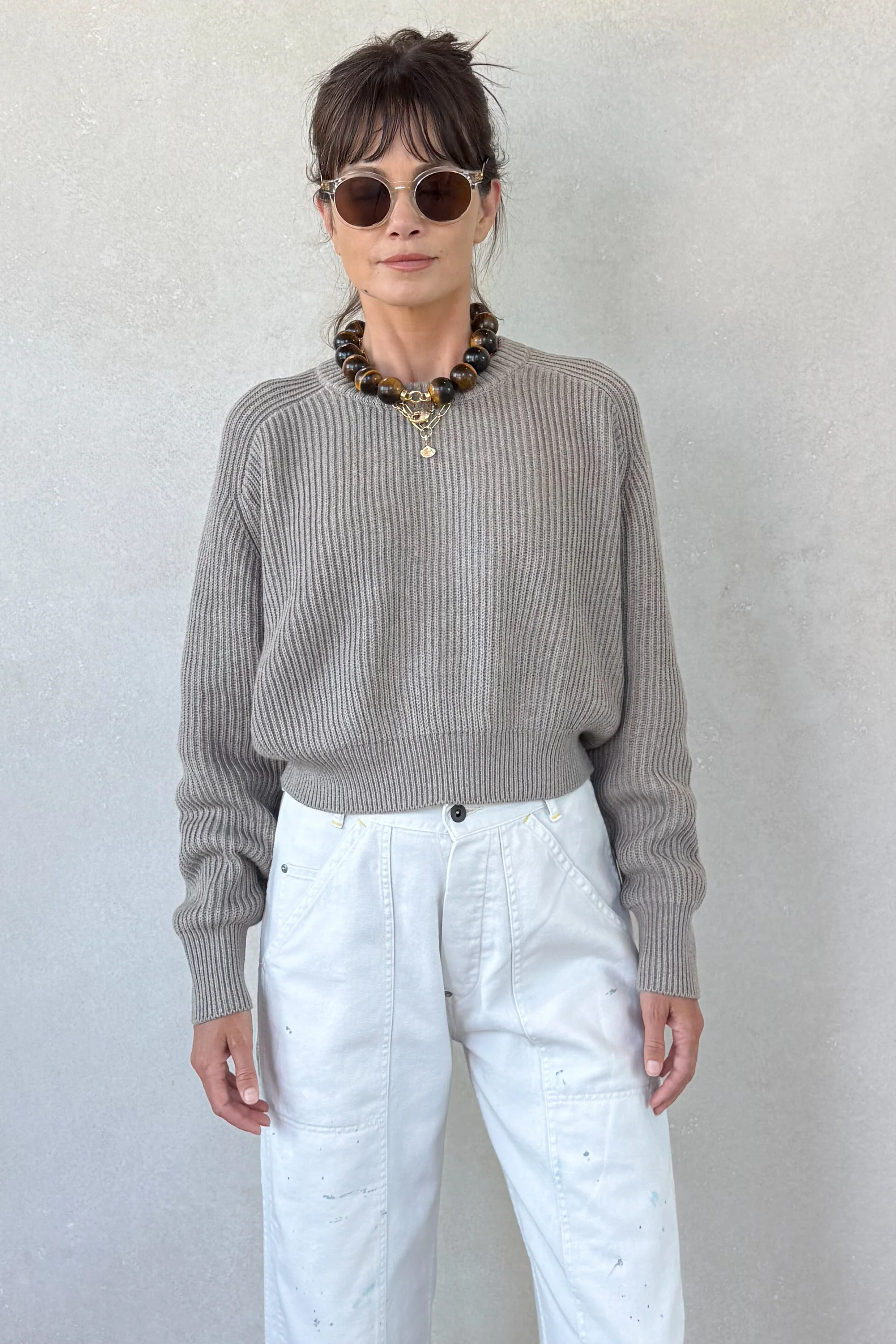 Cotton Cashmere Raglan Sweater - Image 4