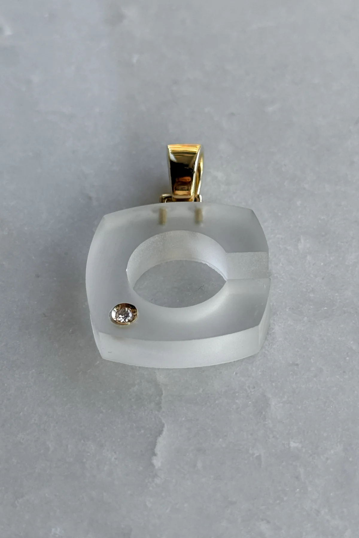 Crystal Splendente "C" Initial Pendant - Image 7