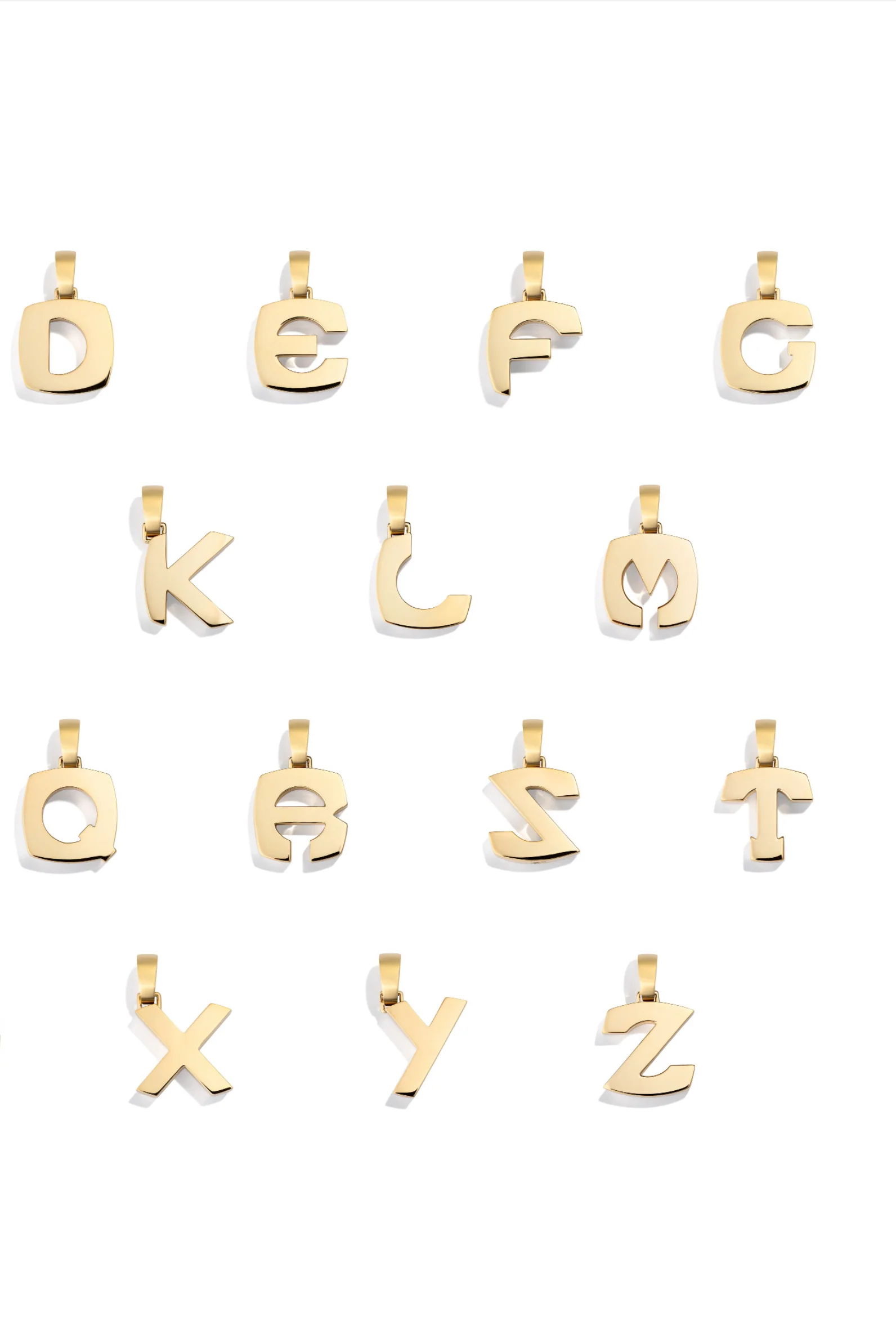 Custom Gold Splendente Initial Pendant - Image 3