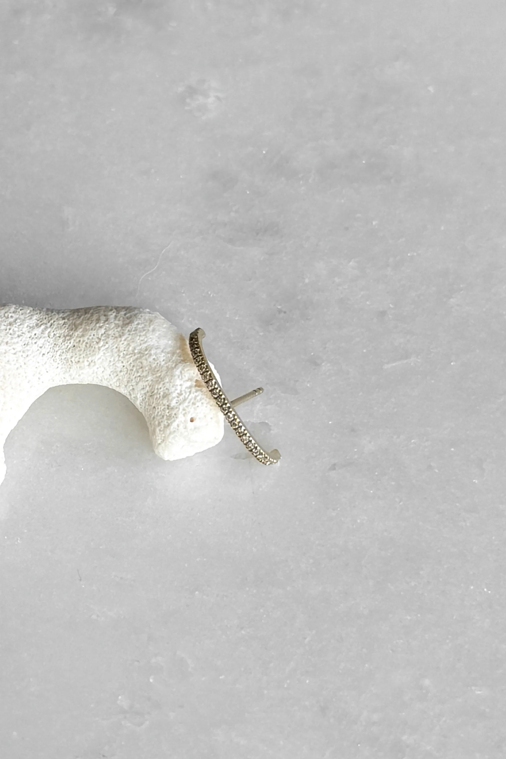 Diamond Ear Cuff Stud Earring - Image 4