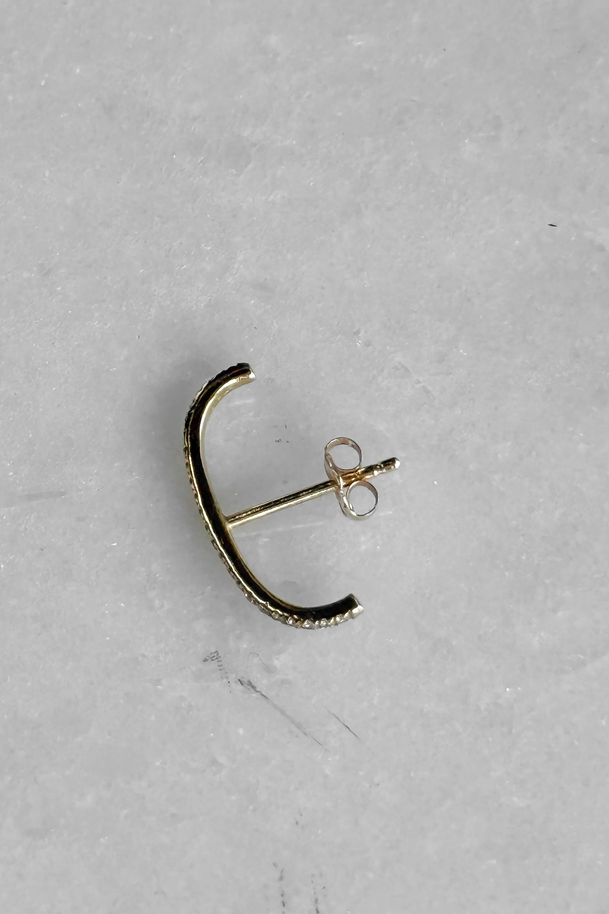 Diamond Ear Cuff Stud Earring - Image 6