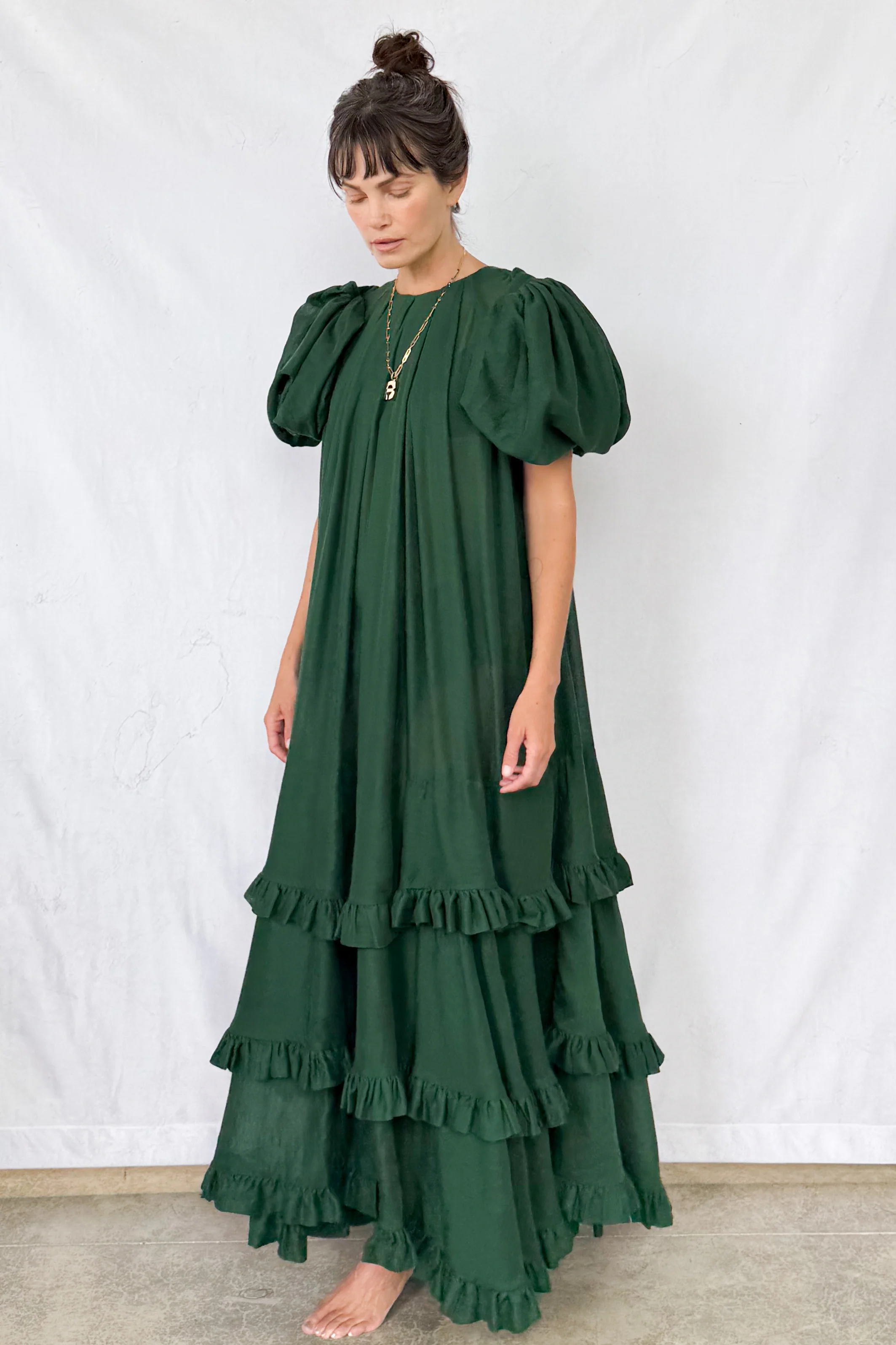 Pine Tiered Touareg Dress - Image 10