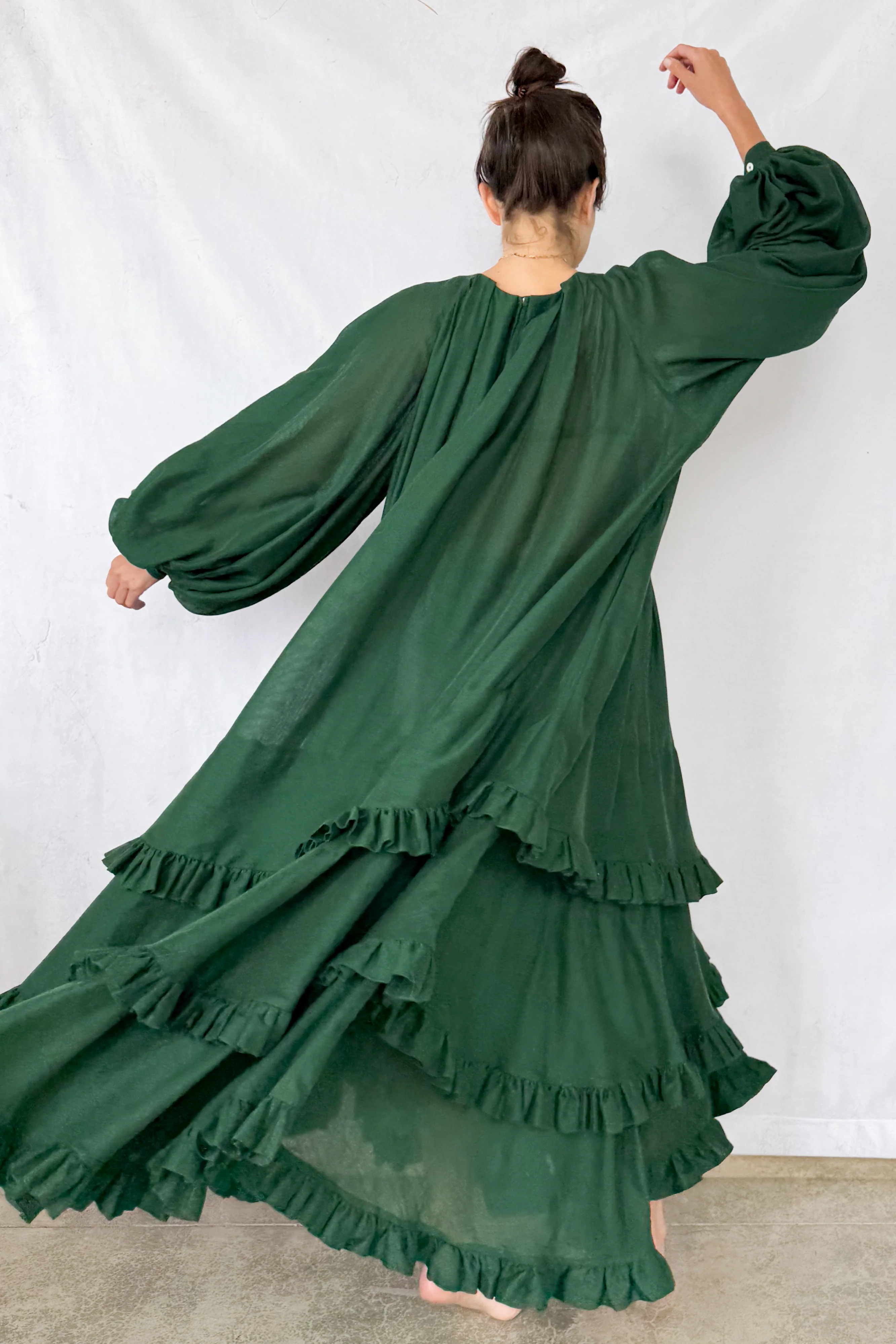 Pine Tiered Touareg Dress - Image 3