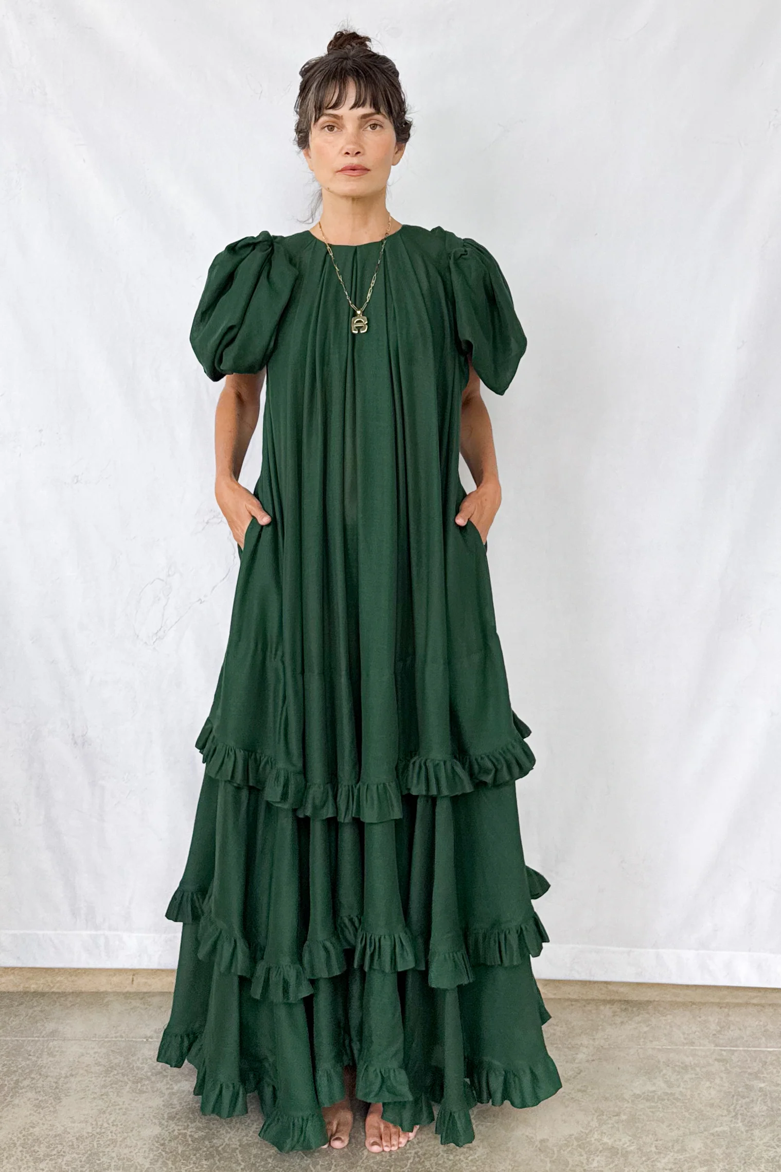 Pine Tiered Touareg Dress - Image 5