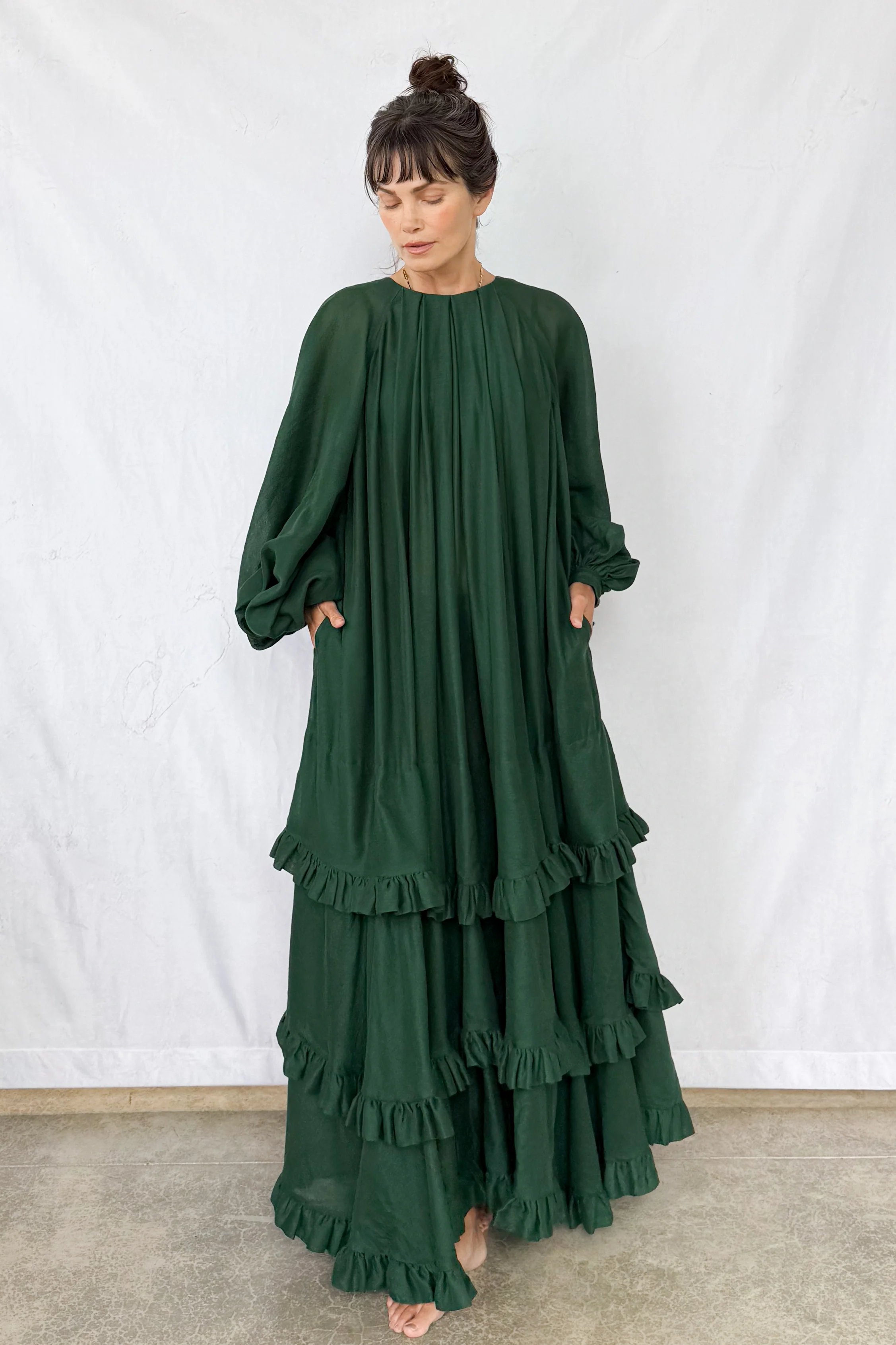Pine Tiered Touareg Dress - Image 9