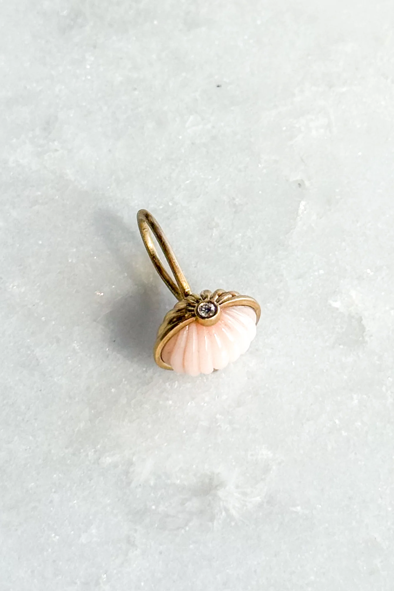 Scallop Emerald Coral Charm - Image 5