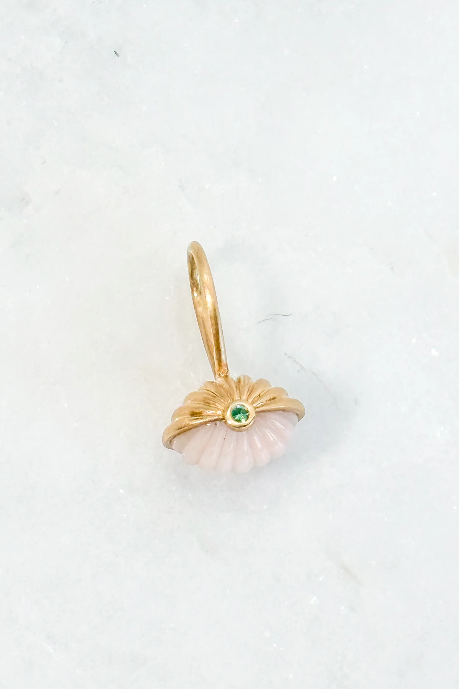 Scallop Emerald Coral Charm - Image 7