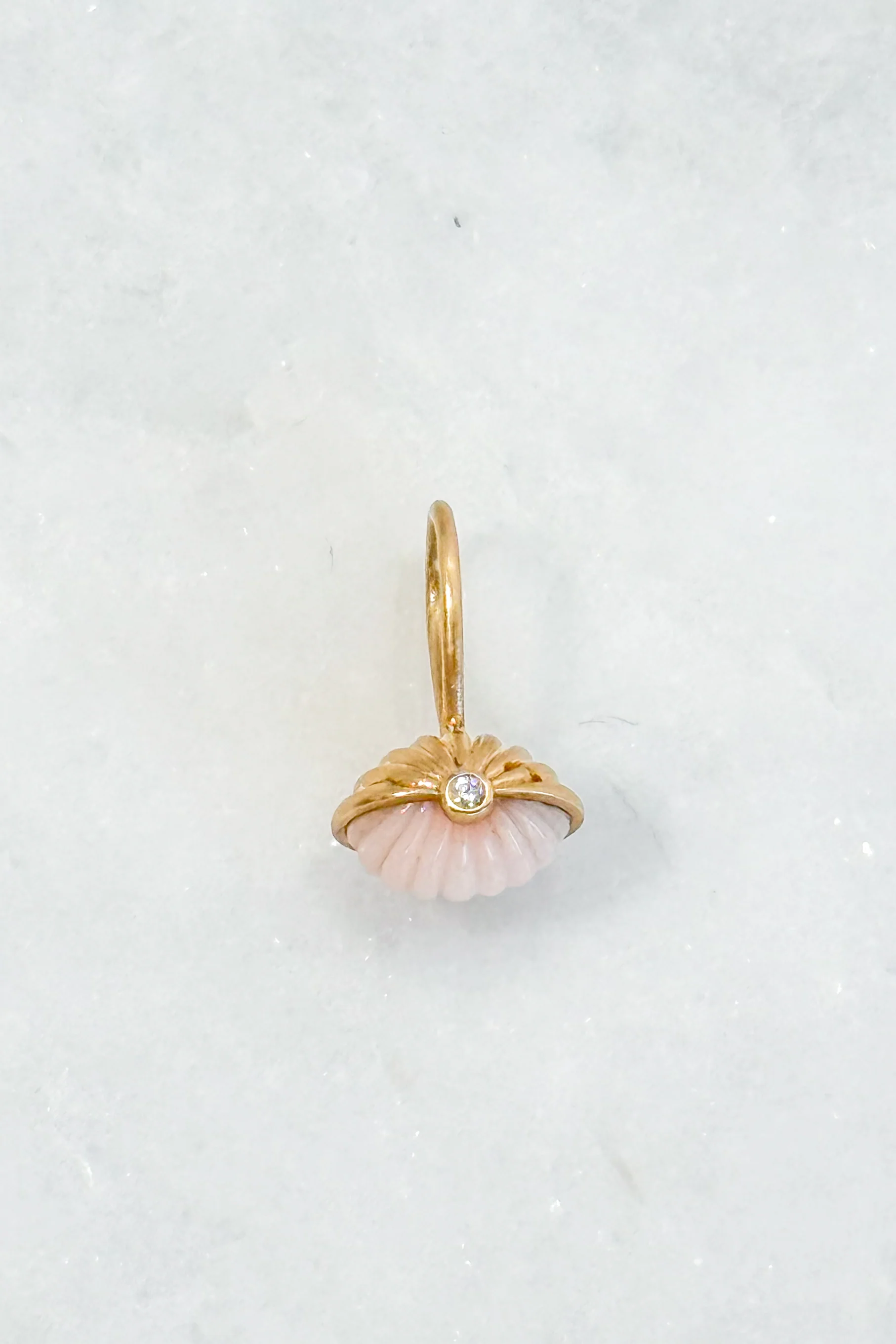 Scallop Emerald Coral Charm - Image 8