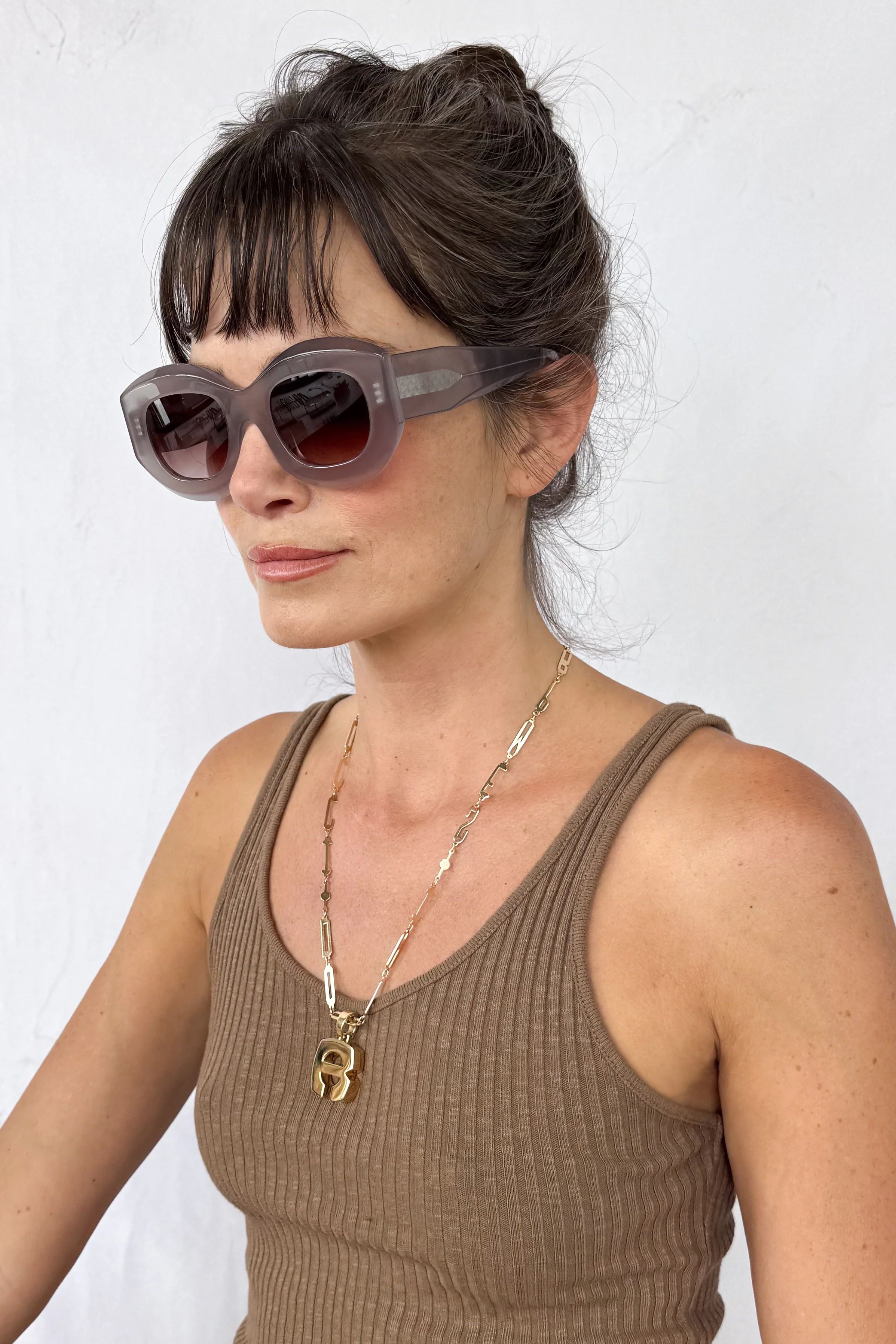 Trophy Milky Smoke Sunglasses - Image 4